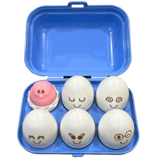 Tomy 6 Pack Hide & Squeak Shape Eggs & Case - Picture 5 of 5
